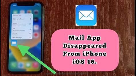 how do i get my deleted mail app back on my iphone