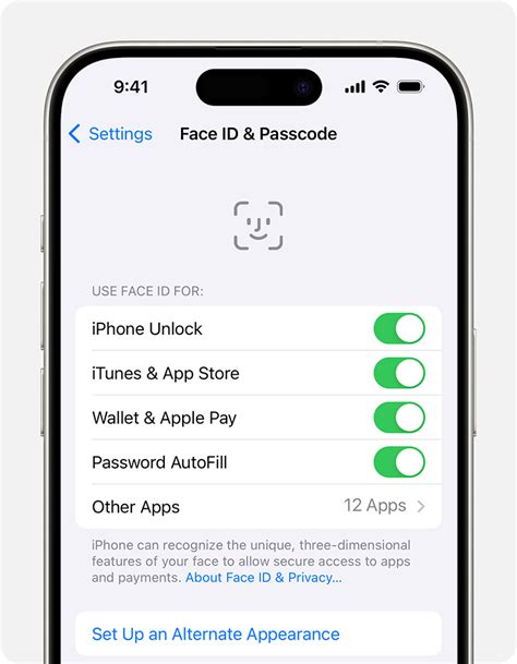 how do i get my iphone to use face id instead of passcode
