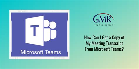 how do i get my transcript from microsoft teams