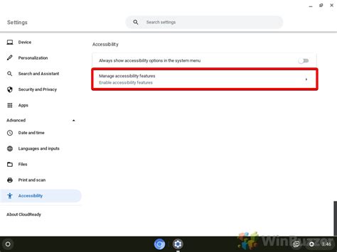 how do i get to advanced settings on chromebook