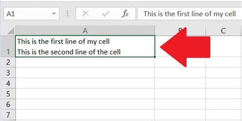 how do i go down a line in excel on mac