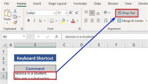 how do i go to next line in excel cell mac