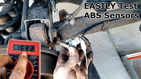how do i know if my abs sensor is bad with a multimeter