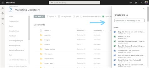 how do i link a document in sharepoint
