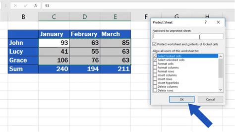 how do i lock cells in excel but allow data entry