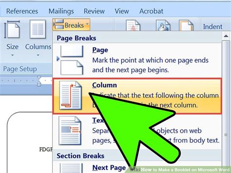 how do i make a booklet in word
