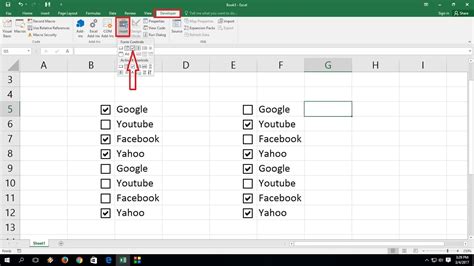 how do i make a check mark box in excel