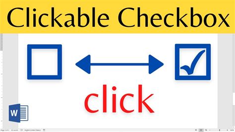 how do i make a checkable box in word