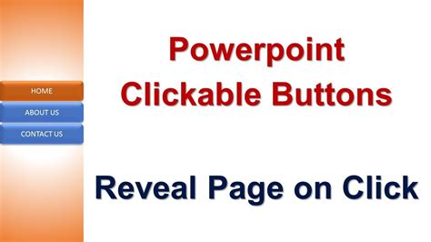how do i make a clickable button in powerpoint