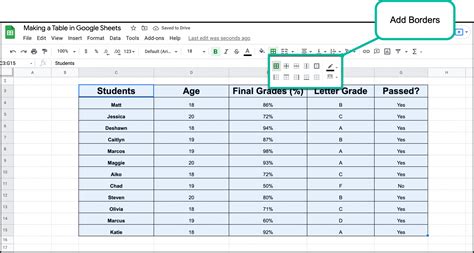 how do i make a data table in google sheets