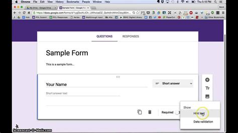 how do i make a form in google docs