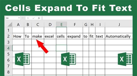 how do i make an excel cell expand to fit text