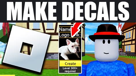 how do i make decals on roblox