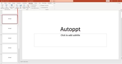how do i make powerpoint slides play automatically without clicking