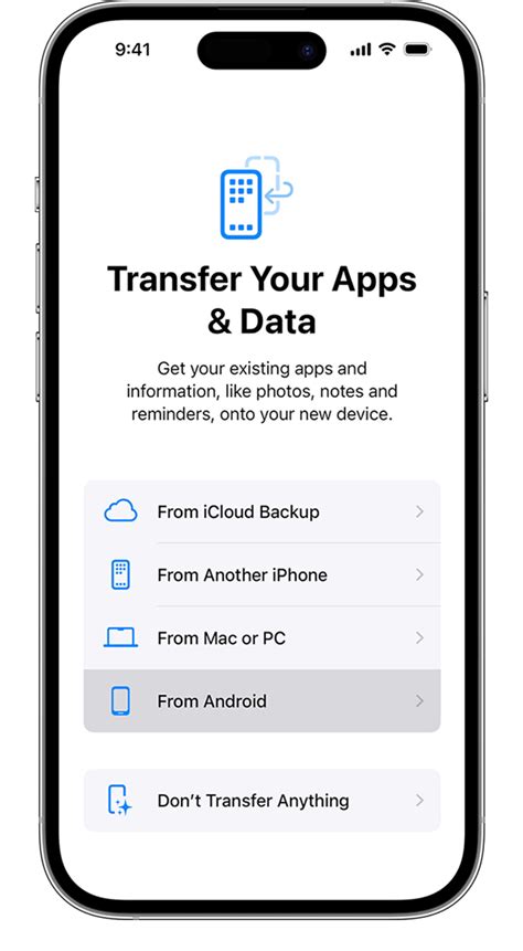 how do i move from android to ios