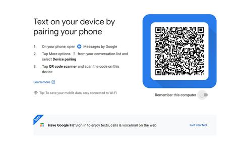 how do i open messages by google qr code