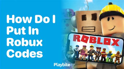 how do i put in the code for robux
