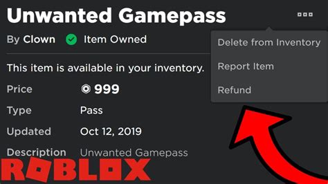 how do i refund a gamepass on roblox