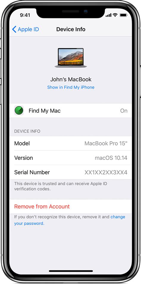 how do i remove a device from my apple id device list