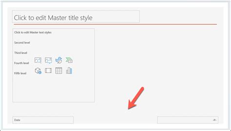 how do i remove a footer from a powerpoint slide master