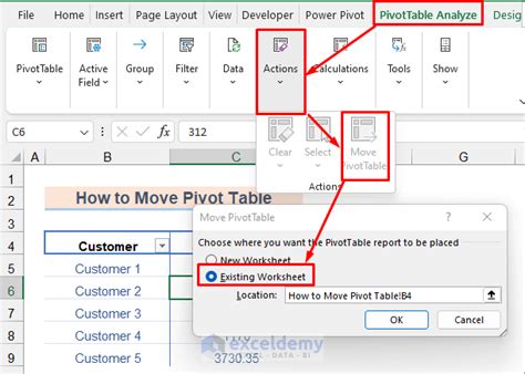 how do i remove a pivot table format in excel