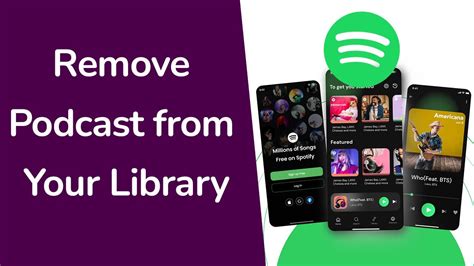how do i remove a podcast from spotify library