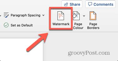 how do i remove a watermark from a word document on a mac