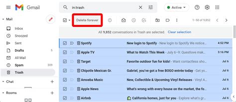 how do i remove an email from the gmail app