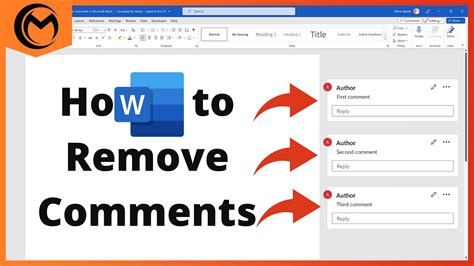 how do i remove comments from microsoft word