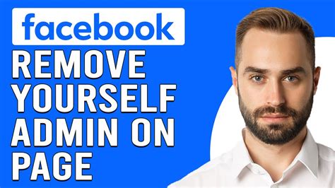 how do i remove myself as an admin on a facebook page