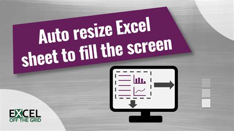 how do i resize excel to fit screen