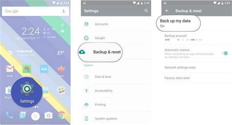 how do i restore my data from google