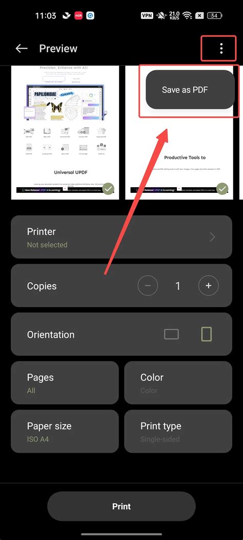how do i save a pdf file on my android phone