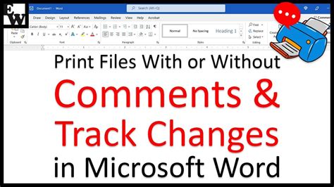 how do i save a word document without track changes and comments