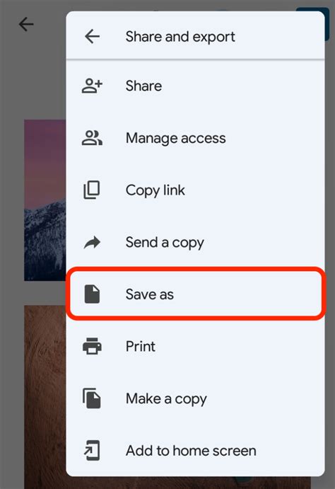 how do i save documents on my android phone