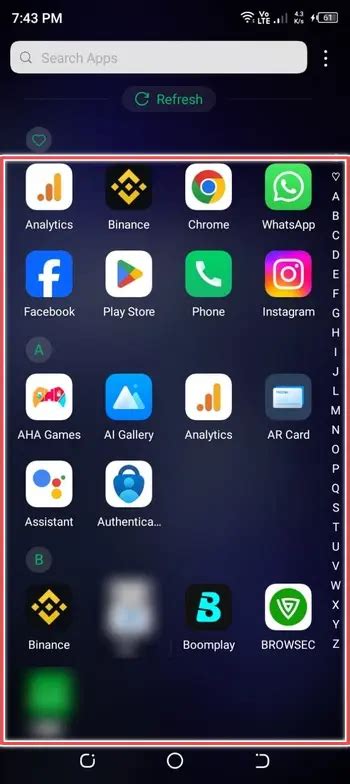 how do i see hidden apps on my android