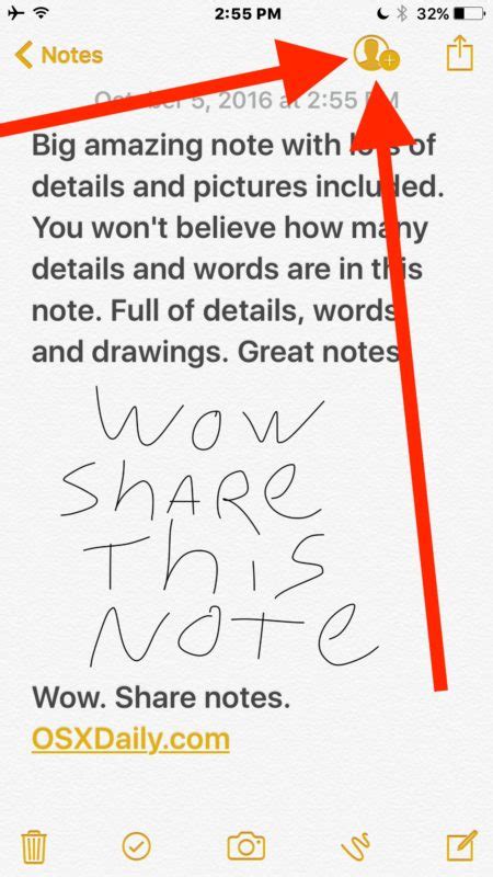 how do i share my notes from iphone to ipad
