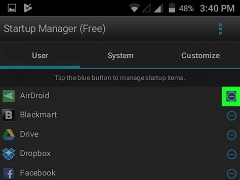 how do i stop apps from auto starting on android