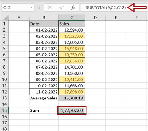 how do i sum coloured cells in excel