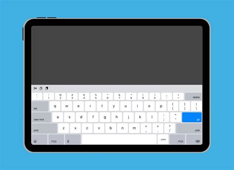 how do i switch from touch screen to keyboard on ipad