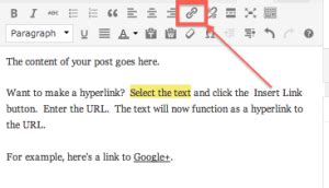 how do i turn a text into a link