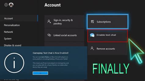 how do i turn on chat in roblox on xbox