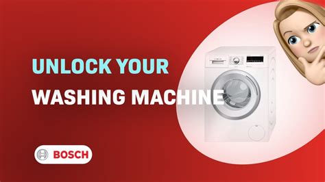 how do i unlock my bosch serie 4 washing machine