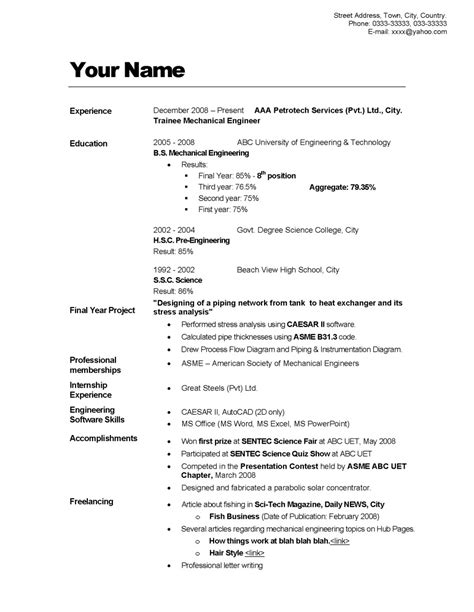 how do i write a good cv for a job
