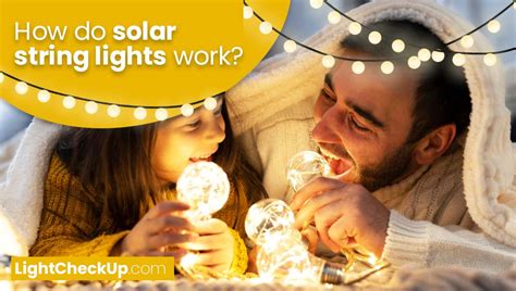 how do solar string lights work