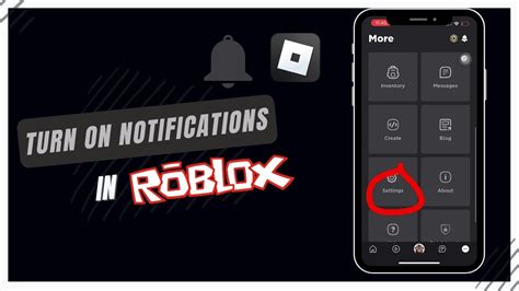 how do u turn on notifications on roblox