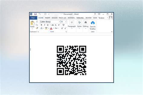 how do you add a qr code to a word document