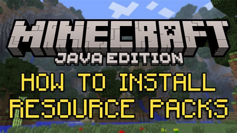 how do you add a resource pack to minecraft java