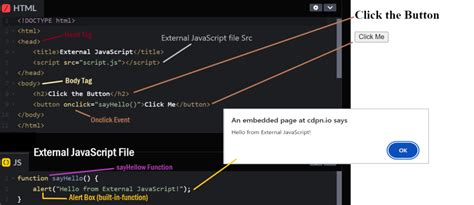 how do you add external javascript in html