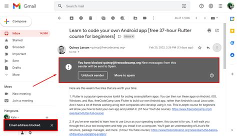 how do you block emails in gmail
